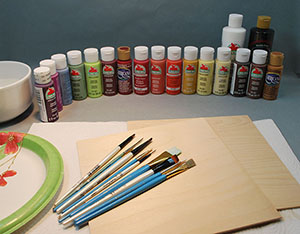 Basic Supplies using in Basic Painting Steps for your Wood Carving, Wood  Burning, and Gourd Projects.